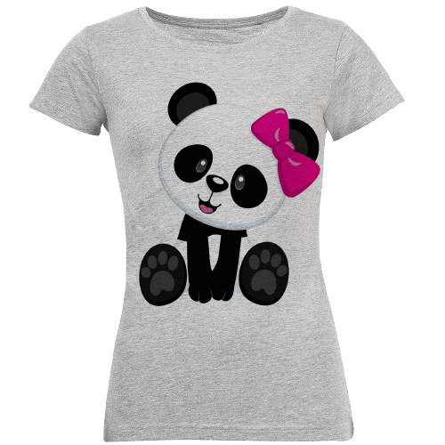 تی شرت آستین کوتاه زنانه طرح پاندا مدل...