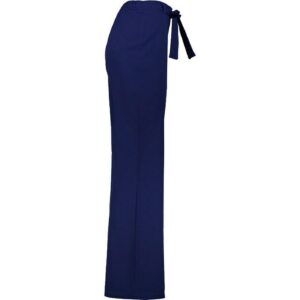 شلوار دمپا گشاد کمرکش زنانه آبی کاربنی مدل 233